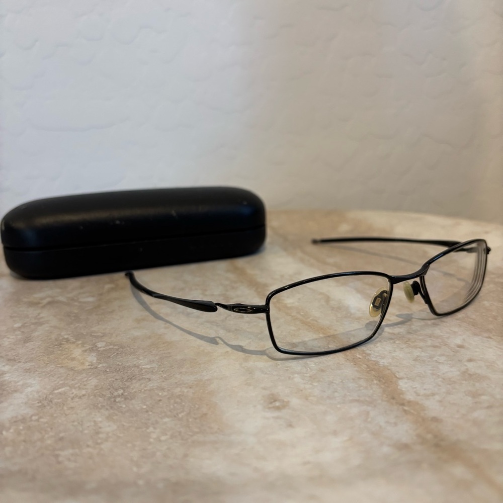 Oakley Capacitor metal rectangular oval eyeglasses - image 1